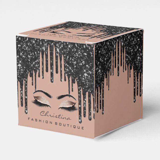 Ballotins Lash Parties scintillant de logo Black Drives Rose (Verso)