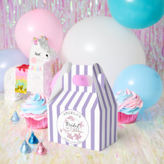 Ballotins Lavande Rayures Parisiennes Baby Shower de Mariée