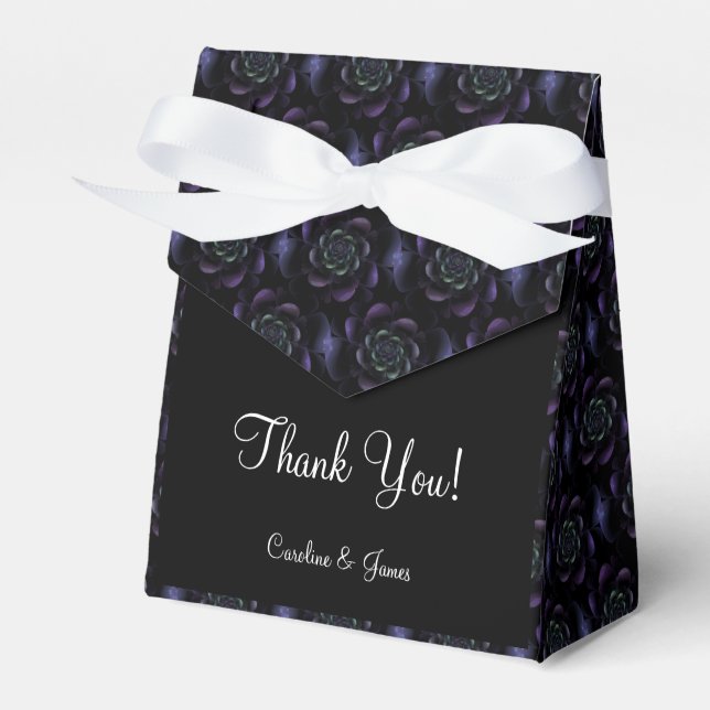 Ballotins Lavande violette Turquoise Floral noir (Verso)