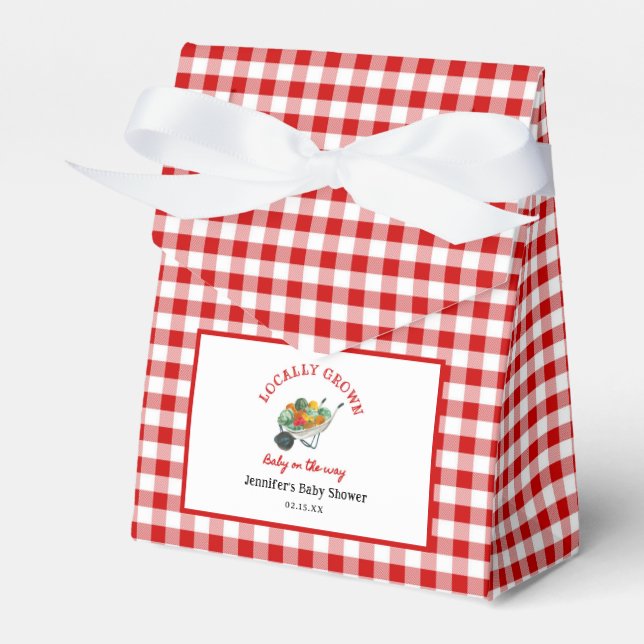 Ballotins Le Baby shower des fermiers cultivés localement (Verso)
