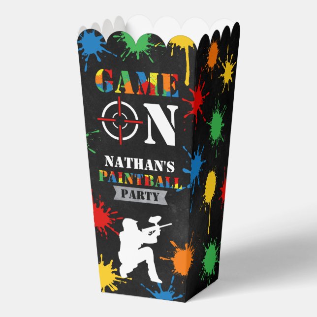 Ballotins Le Parti Anniversaire de enfant du Paintball favor (Recto)