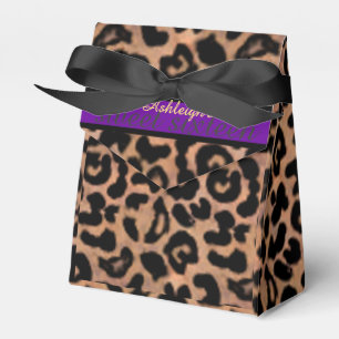 Ballotins Leopard Patt Purple Stripe Sweet 16 Personnalisé