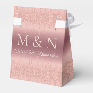 Ballotins Lettre de nom personnalisé Boîte cadeau Rose Maria