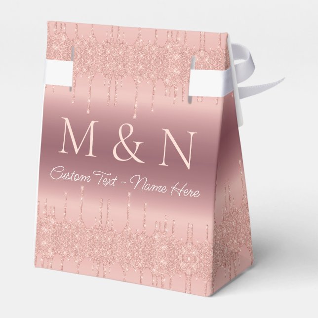 Ballotins Lettre de nom personnalisé Boîte cadeau Rose Maria (Arrière)