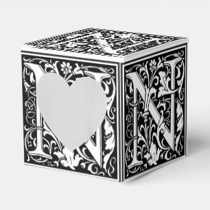 Ballotins LETTRE MONOGRAPHIQUE EN Alphabet Floral N Carreau