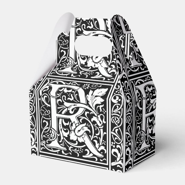 Ballotins Lettre R Monogramme médiéval Art Nouveau (Verso)