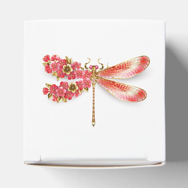 Ballotins libellule de fleurs avec sakura de bijoux (Haut)