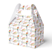 Licorne Arc-en-Ciel Anniversaire Nom Personnalisé