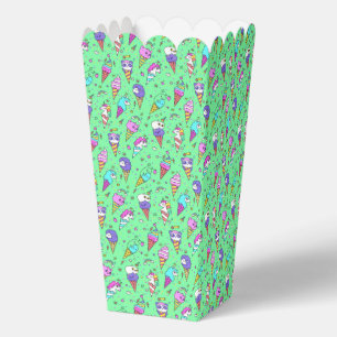 Ballotins licorne mignonne avec motif de canette de glace