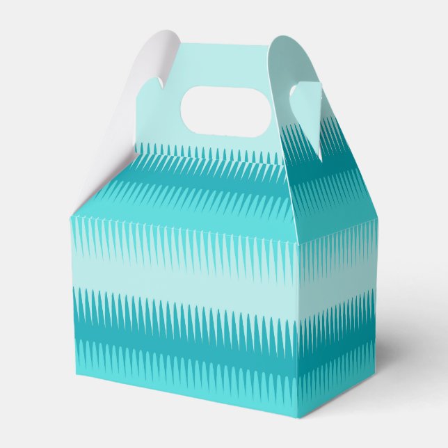 Ballotins Lignes de dent de chien turquoise bleu vert merci  (Verso)