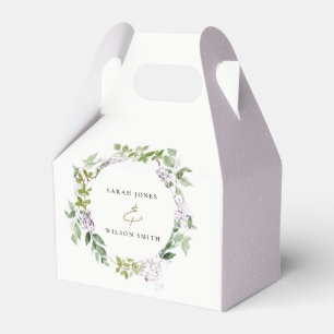 Ballotins Lilac Floral Wreath Cottage Jardin Mariage