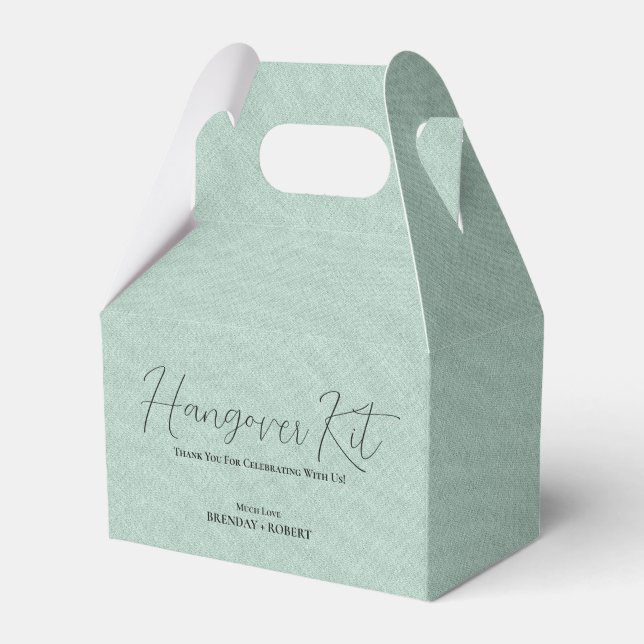 Ballotins Linge vert Kit de récupération simple de hangover  (Arrière)