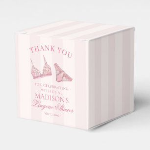 Ballotins Lingerie en dentelle rose pastel pour douche de ma
