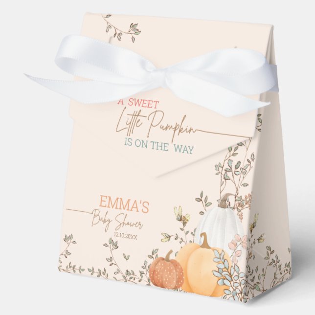 Ballotins Little Citrouille Automne Automne Baby shower Merc (Recto)