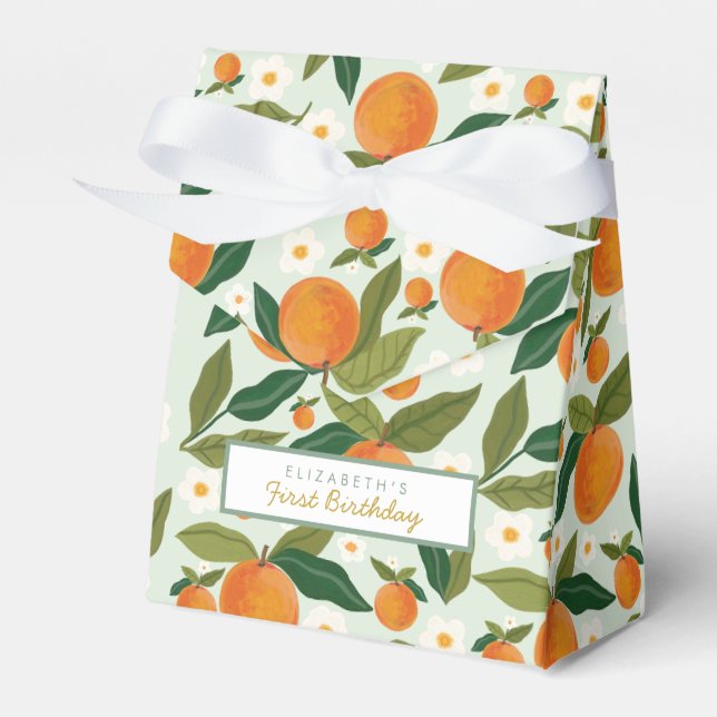 Ballotins Little Cutie Orange Premier anniversaire Ballotin (Verso)