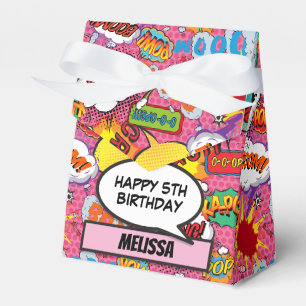 Ballotins Livre rose Superhero fête d'anniversaire