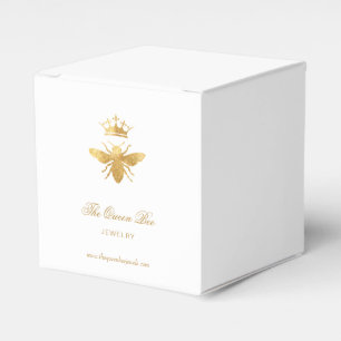 Ballotins logo de la reine des abeilles en feuille d'or