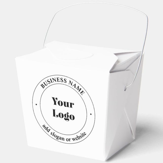 Ballotins Logo d'entreprise et texte promotionnel | Blanc (Recto)