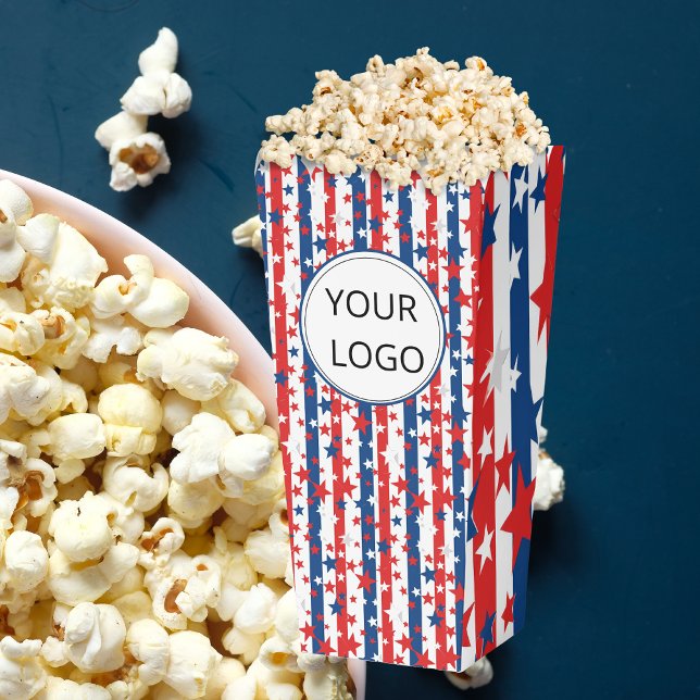 Ballotins Logo du Jour de l'Indépendance Business Popcorn Bo (Créateur téléchargé)