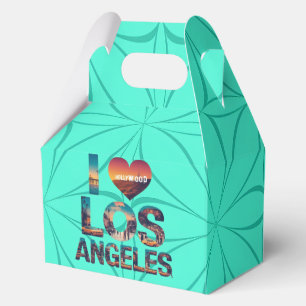 Ballotins Los Angeles Skyline Sunset & Hollywood Typographie