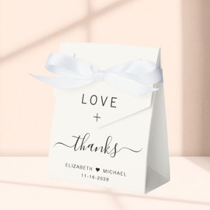 Ballotins Love And Thanks Cream Mariage