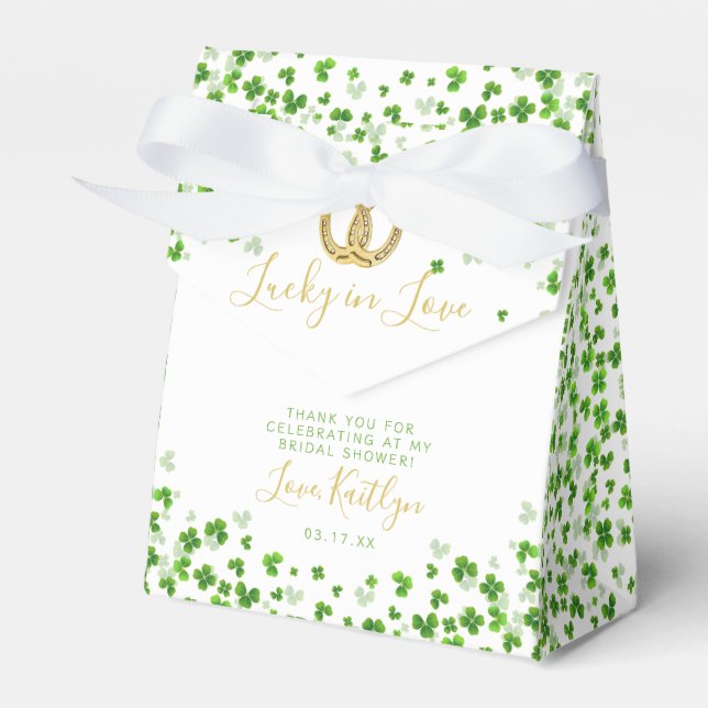 Ballotins Lucky In Love Fête des mariées de la Saint Patrick (Verso)