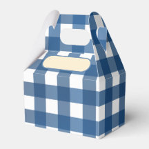 Lunch Box Vichy bleu marine