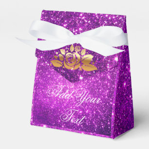 Ballotins Luxe Monogrammed Populaire Purple Gold Parties sci