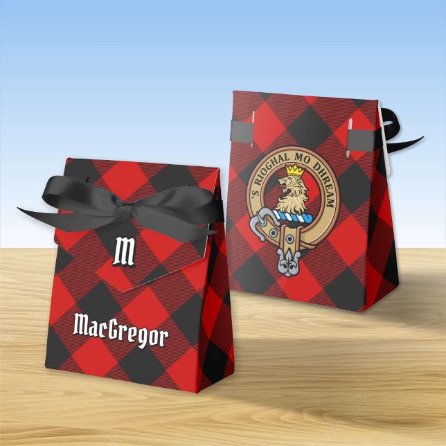 Ballotins MacGregor Crest sur Rob Roy Tartan Ballotin (Créateur téléchargé)