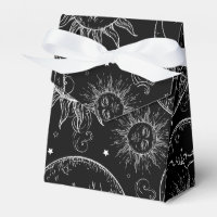 Magie Noire Vintage Céleste Soleil Lune Étoiles Fê