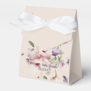 Ballotins Magnolia Blooms Tent Ribbon Paper Ballotin
