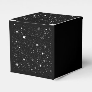 Ballotins Main Blanche Tirée Étoiles Sur Noir