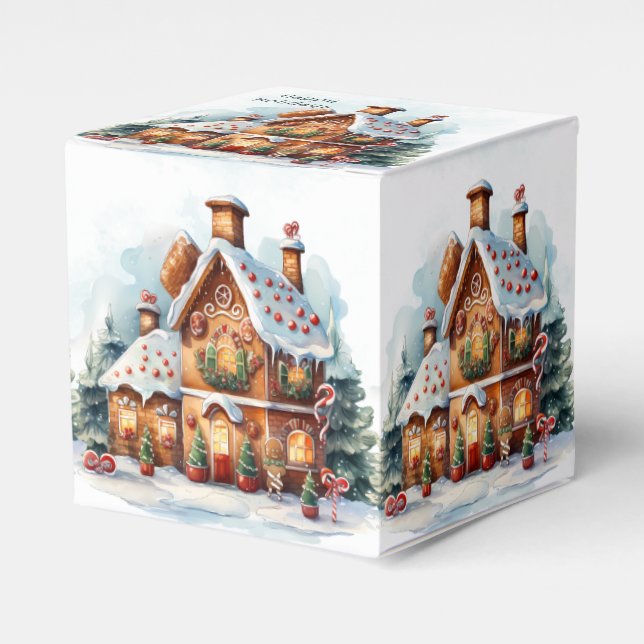 Ballotins Maison en pain d'épice boîte cadeau de Noël (Verso)