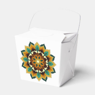 Ballotins Mandala Motif 2002 en jaune et bronzette