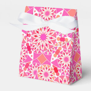 Ballotins Mandala motif, tons rose et corail