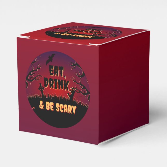 Ballotins Mangez, buvez et soyez effrayant Halloween (Verso)
