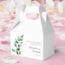 Mariage à l'aquarelle Eucalyptus | Blanc