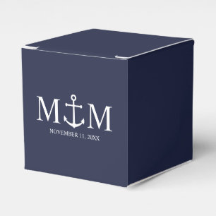 Ballotins Mariage Ancre bleu marine