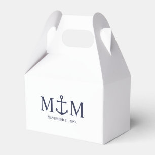 Ballotins Mariage Ancre bleu marine