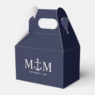 Ballotins Mariage Ancre bleu marine