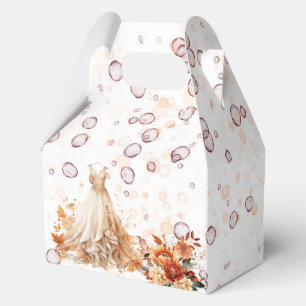 Ballotins Mariage automnal Burgundy Orange Floral