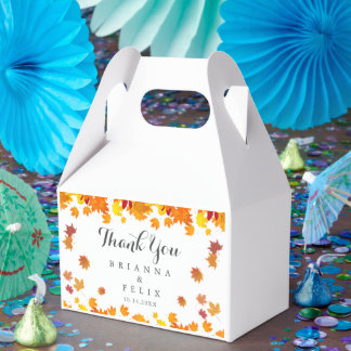 Ballotins Mariage aux Feuilles d'Automne Rustiques