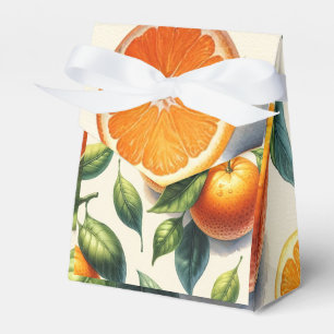 Ballotins Mariage aux feuilles d'orange agrumes à l'aquarell