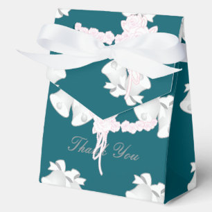 Ballotins Mariage Bells Merci Turquoise Floral