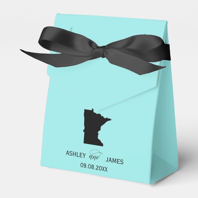 Ballotins Mariage Bienvenue au Minnesota Ballotin State Map (Verso)