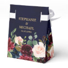 Mariage Boho Russe Floral de la Marine Rouge de Bo