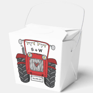 Ballotins Mariage campagnard Tracteur personnalisé Ballotin 