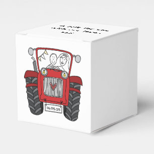 Ballotins Mariage campagnard Tracteur personnalisé Ballotin