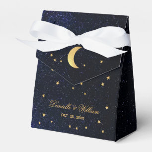 Ballotins Mariage Celestin Starry Night Blue Sky Gold Stars