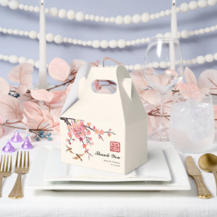 Ballotins Mariage chinois d'encre peignant fleurs et oiseaux